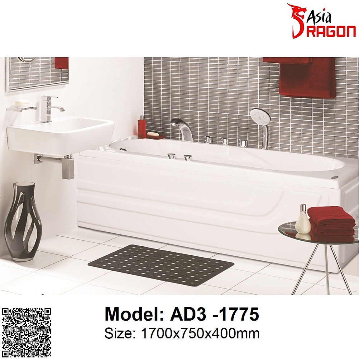 Bồn tắm Massage Asia Dragon AD3-1775